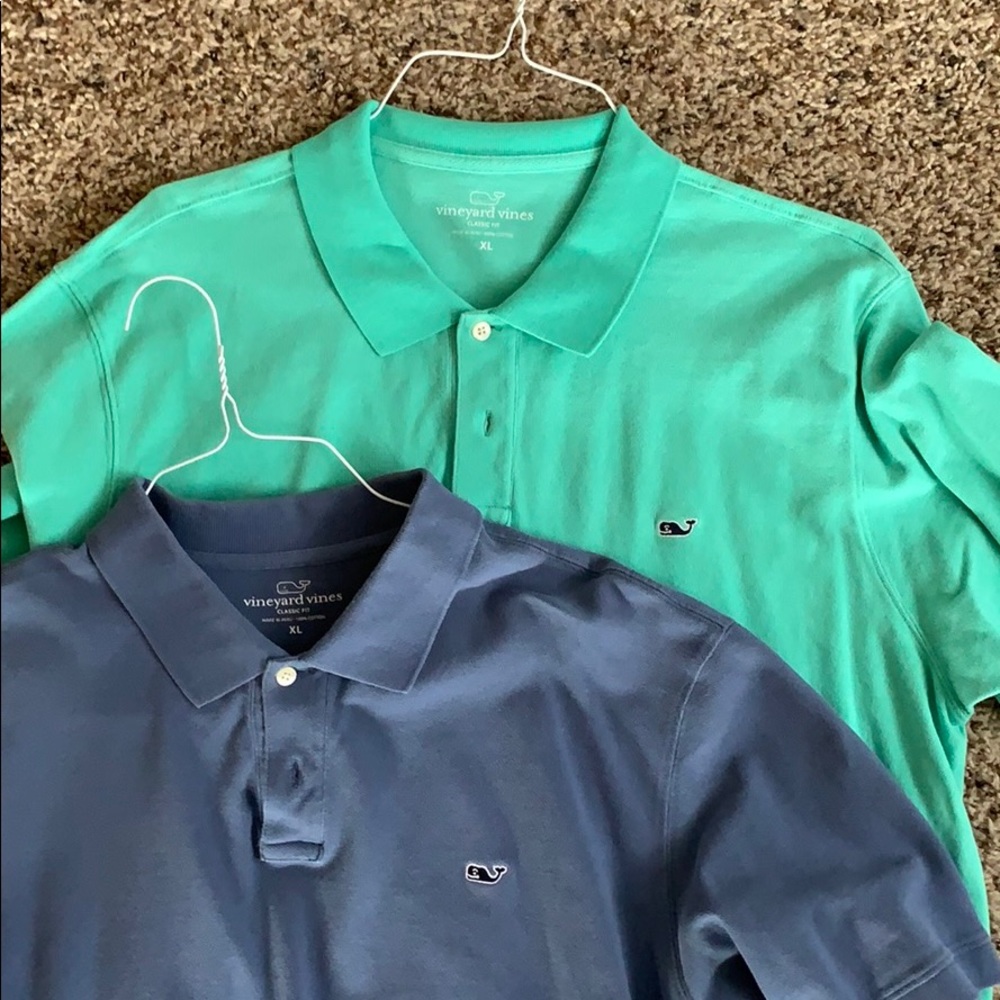 LOT of 2: XL Vineyard Vines Pique Polo Classic Fit